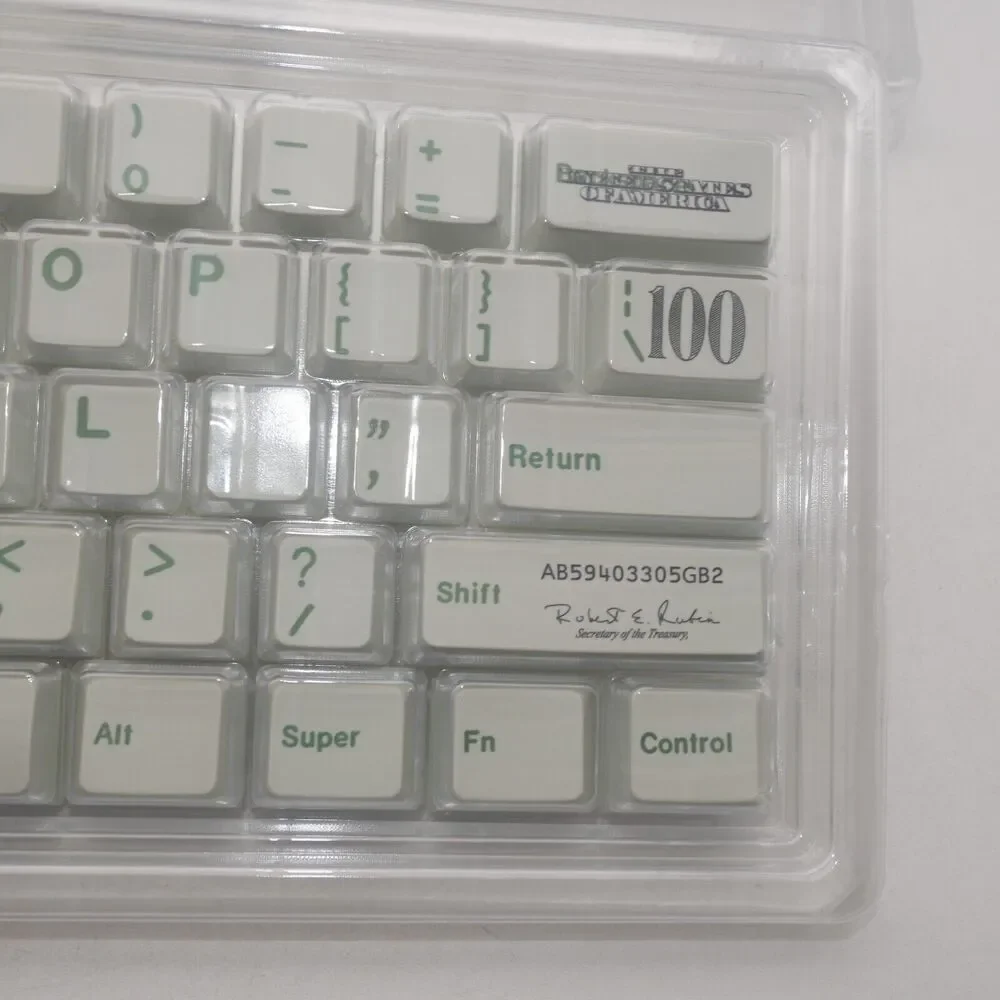 NEW PBT Keycaps Set Cherry Profile US Dollar Element Color Change Ink 135 Keys